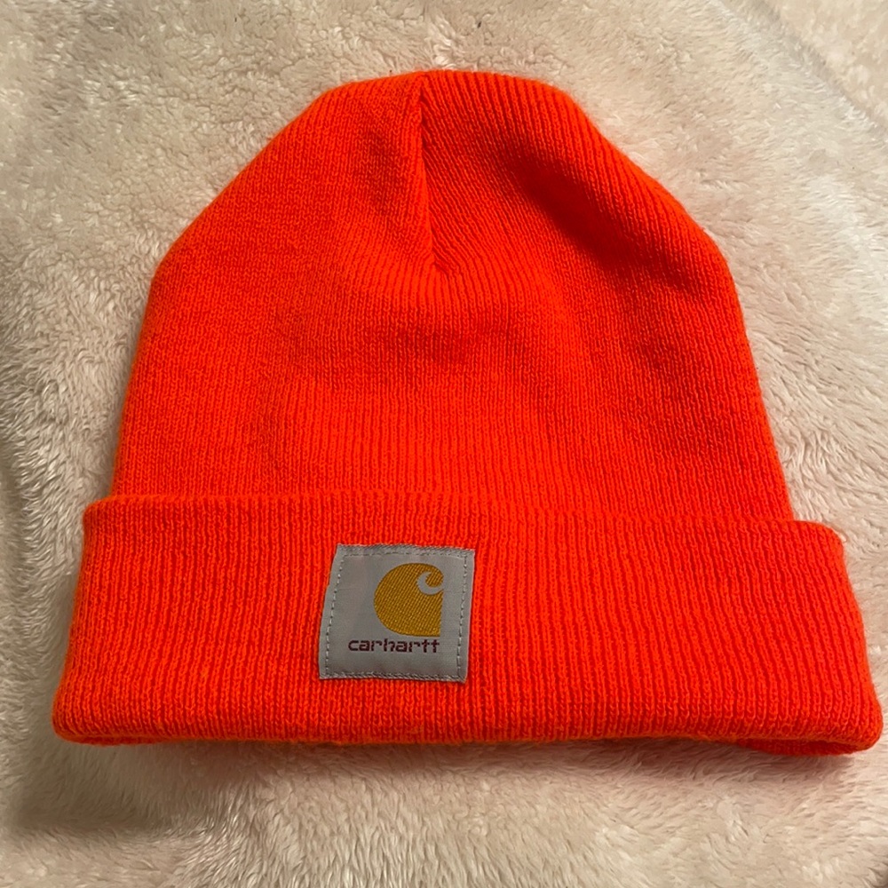 Orange Authentic Carhartt Beanie